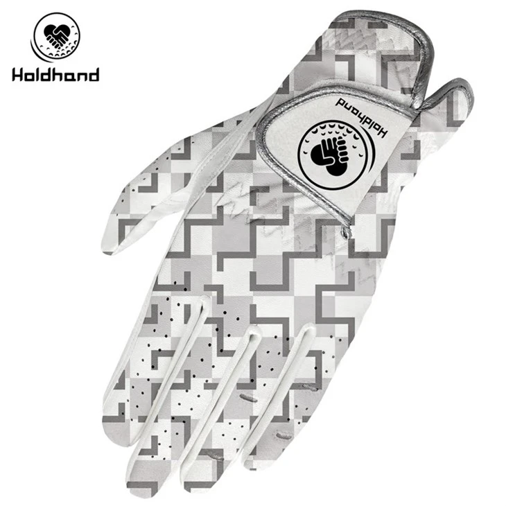 Premium Synthetic Golf Gloves With Fashion Printing Design For Golf Weather.
