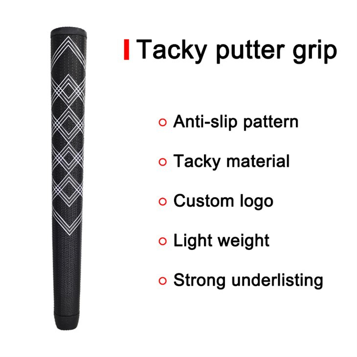 Birinci Sınıf Siyah & Beyaz Yapışkan Silikon Golf Sopası Kavraması - Konik Tasarım