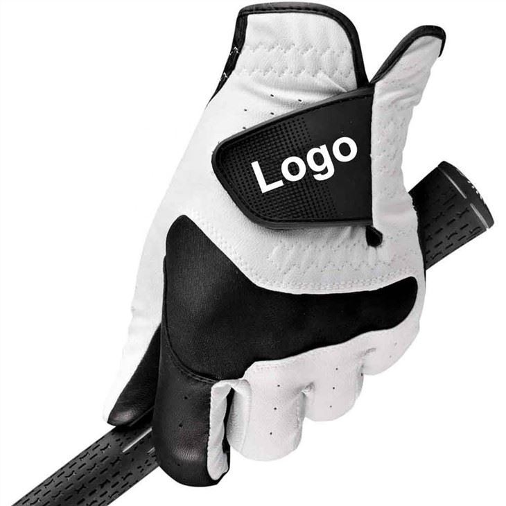 Özel Logo Moda Tasarımı PU Ve Saf DeriGolf Eldivenleri