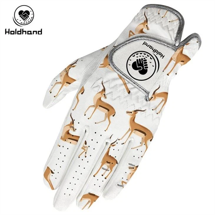 Hot Sales Customize Brand Logo Customized Design Leather Both Hand Golf Gloves