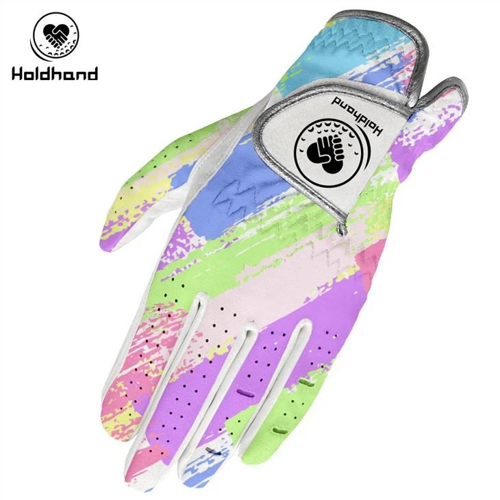 Hot Sales New Designs Fresh Green Lemon Custom Golf Gloves Ladies Golf Gloves