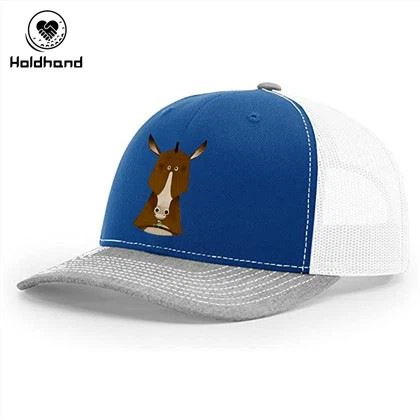 5 PANEL ERKEK GOLF HAT KARİKATÜR Eşek BASKI TASARIM FABRİKA FİYATI
